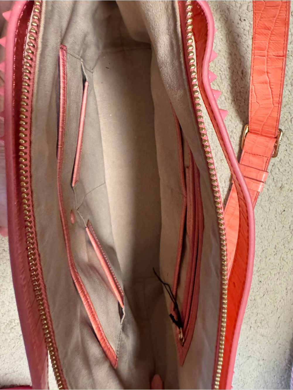 Cole Haan Pink Bag with Spikes - Picture 4 of 10
